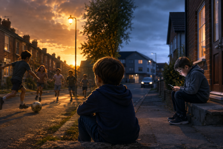 Children swapping street games for screens as outdoor play fades