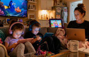 Researchers have linked heavy screen use with concerns including sleep disruption, language development and reduced caregiver interaction.