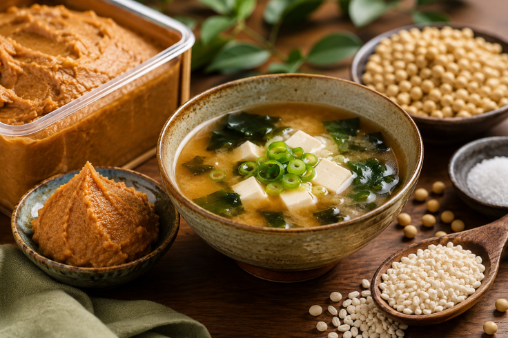Miso Soup and Fermented Miso Paste