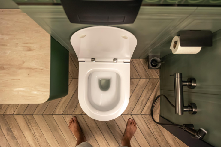 toilet flushing