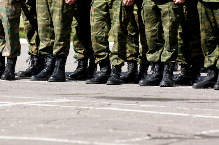 soldiers feet