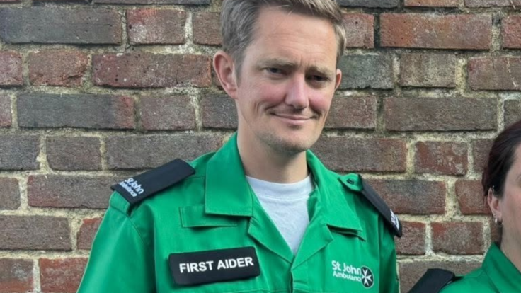 First Aider Peter McLaughlin